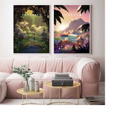 zelda poster-the legend of zelda poster-zelda tears of the kingdom poster-zelda ocarina of time poster-zelda vintage pos