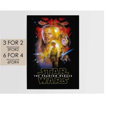 star wars: episode 1 the phantom menace 1999 poster - movie poster art film print gift swe1002