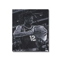 ja morant love of basketball, ja morant legendary, ja morant prints, ja morant canvas,ja morant painting,ready to hang,j