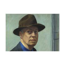 edward hopper portrait canvas paintings, edward hopper portrait canvas posters, edward hopper portrait canvas prints, pe