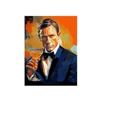 james bond canvas prints, james bond canvas poster, james bond canvas painting, 007 bond canvas perfect prints, gift pr