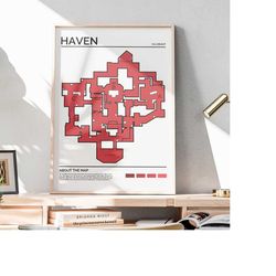 valorant haven poster, valorant poster download, pc gaming poster, gaming poster, gamer gift, gaming wall art