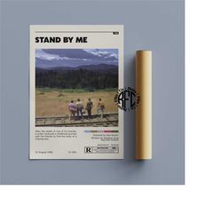 stand by me retro vintage poster | minimalist movie poster | retro vintage art print | wall art | home decor