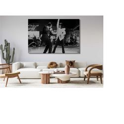pulp fiction ready to hang canvas wall art- pulp fiction poster - dance twist contest wall art - motivational hype hust