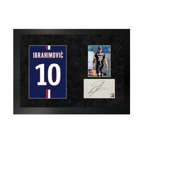 zlatan ibrahimovi | a3 hand-signed photo & poster frame w/ coa