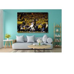 kyrie irving 2016 nba finals poster, kyrie irving clutch canvas, basketball player print, nba fan gift, framed or unfram