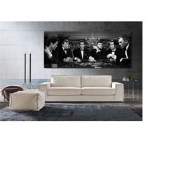 james bond poker canvas wall art/james bond poker game poster/james bond canvas print art/james bond prints/man cave dec
