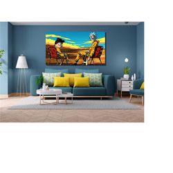 rick & morty canvas wall art,rick and morty poster,wall art,wall decor,canvas print,home decor,tv series poster for gift