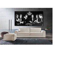 james bond poker game poster/james bond poker canvas wall art/james bond canvas print art/james bond prints/man cave dec