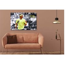 rafael nadal poster,rafael nadal canvas wall art,nadal print,nadal wall art,nadal print,sports wall art,tennis fan gift,