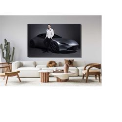 james bond daniel craig aston martin  canvas wall art/james bond poster/james bond canvas print art/ aston martin wall a