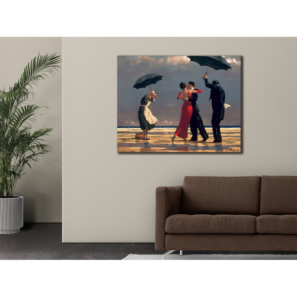Dance and Music Canvas Wall Art, Dancer Woman and Man Poster, Dancing in the rain colourful canvas, Dancing in the Rain, Dance Poster.jpg