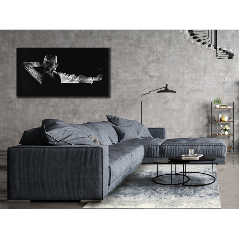 David Bowie Canvas Poster, David Bowie Picture of Bow And Arrow, Singer Wall Decor, Music Wall Art, Home Wall Decoration, Music Gift.jpg