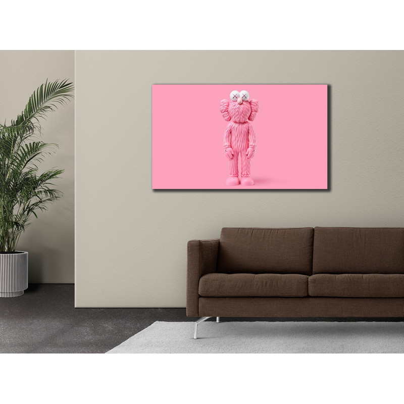KAWS Hypebeast Graffiti Art,Pink Kaws Wall Art, Kaws Digital Print Canvas Art, Hypebeast Poster, Kaws Figure, Home Decor.jpg