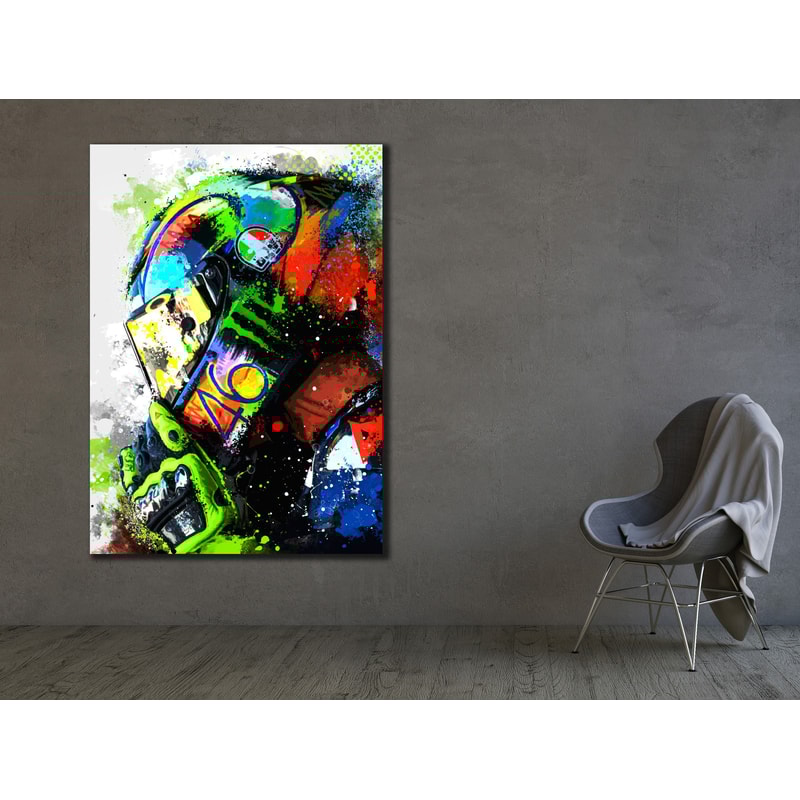 Motorcycle Canvas Wall Art, Motorcycle Graffitti Print, Motorcycle poster, Colorful Canvas Poster, Office Wall Painting, Modern Wall Art.jpg