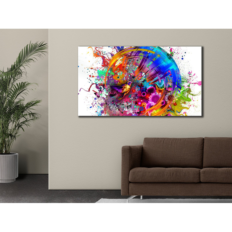 Pop Art Wall Art, Graffiti Pop Art, Colorful Graffit Print, Colored Bird Painting, Canvas Print Decor, Modern Pop Canvas, Home Decor.jpg
