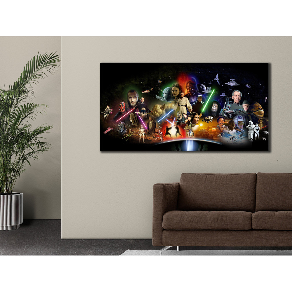 Star Wars Wall Art, Serial Star Wars Canvas Wall print, Yoda Poster, Darth Vader Poster, Ready To Hang, Room Poster, Home Decor.jpg