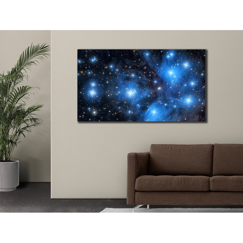 Starry Sky Landscape Poster, Space Canvas Wall Art, Galaxies And Stars Painting, Nasa Print Wall Decor, Poster Or Canvas Ready To Hang.jpg