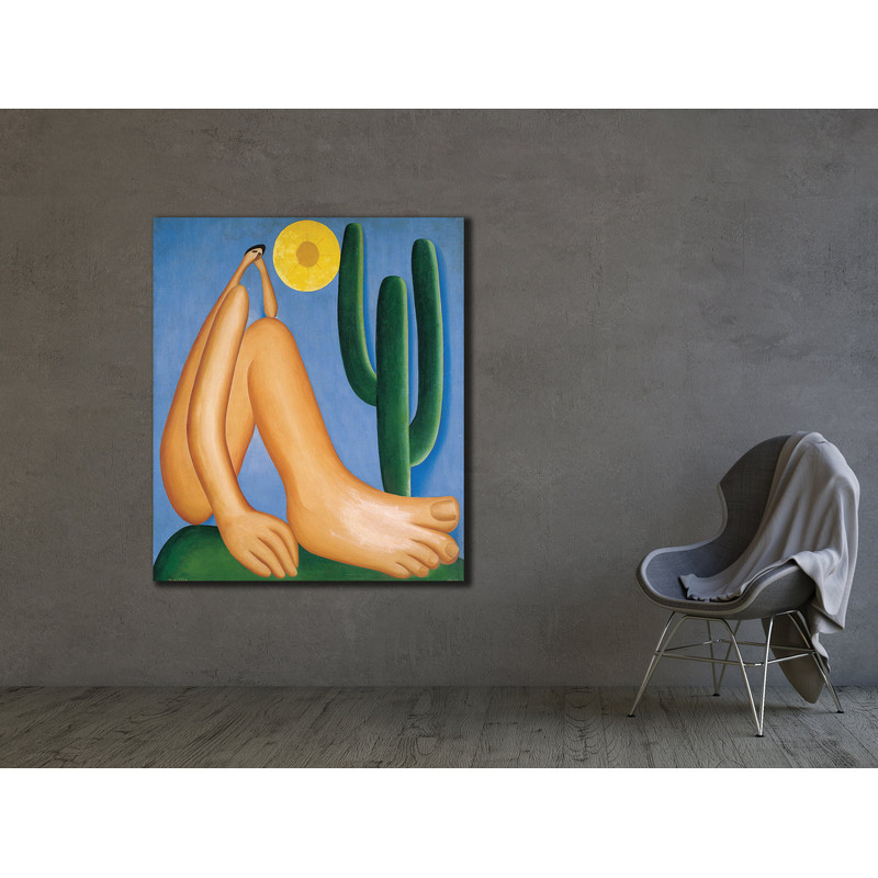 Tarsila Do Amaral Canvas Art, Famous Wall Decor, Abstract Print Canvas, Ready to Hang, Modern Home Decor, Vintage Exhibition Print.jpg