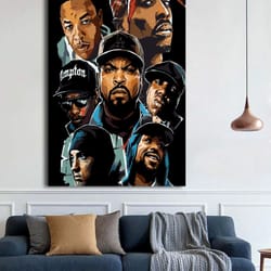 best eminem and west coast fashion hip hop tupac music posters and prints canvas painting wall art 2pac pictures for hom