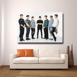 bts bangtan boys south korean boy band kpop worlwide famous group fan gift celebrity home wall decor canvas print wallar