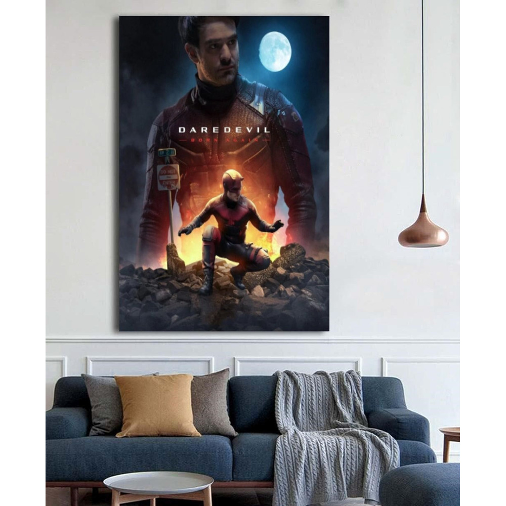 Daredevil (Charlie Cox) by Marvel Movie Canvas Wall Art Painting Poster,Roll of Canvas,Single Framed Panel(Optional Sizes).jpg