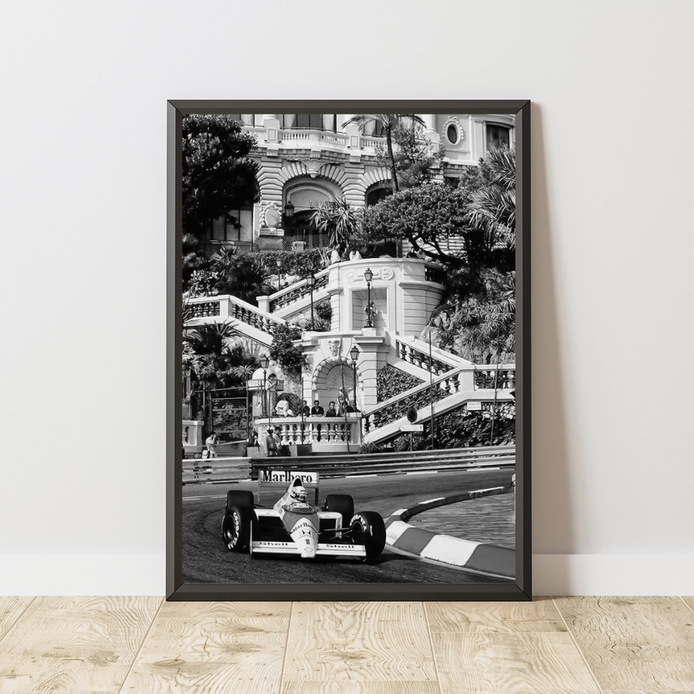 1989 Monaco Formula 1 Grand Prix Poster, Vintage Motor Sports Poster, Vintage Formula One Poster, Vintage Sport Poster.jpg