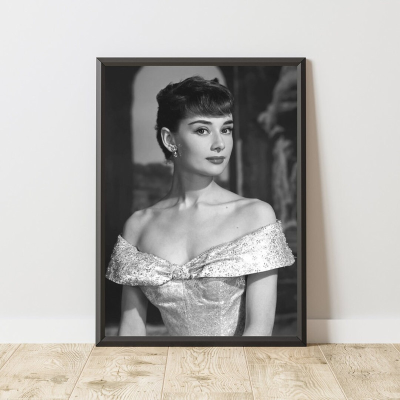 Audrey Hepburn Poster, Audrey Hepburn Print, Audrey Hepburn Wall Art, Classic Movie Poster, Cinema Wall Art, Famous Actress Poster.jpg