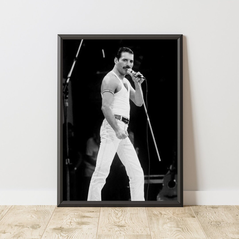 Freddie Mercury Poster, Freddie Mercury Print, Freddie Mercury Wall Art, Music Wall Art, Music Poster, Music Print, Famous Singer Poster.jpg