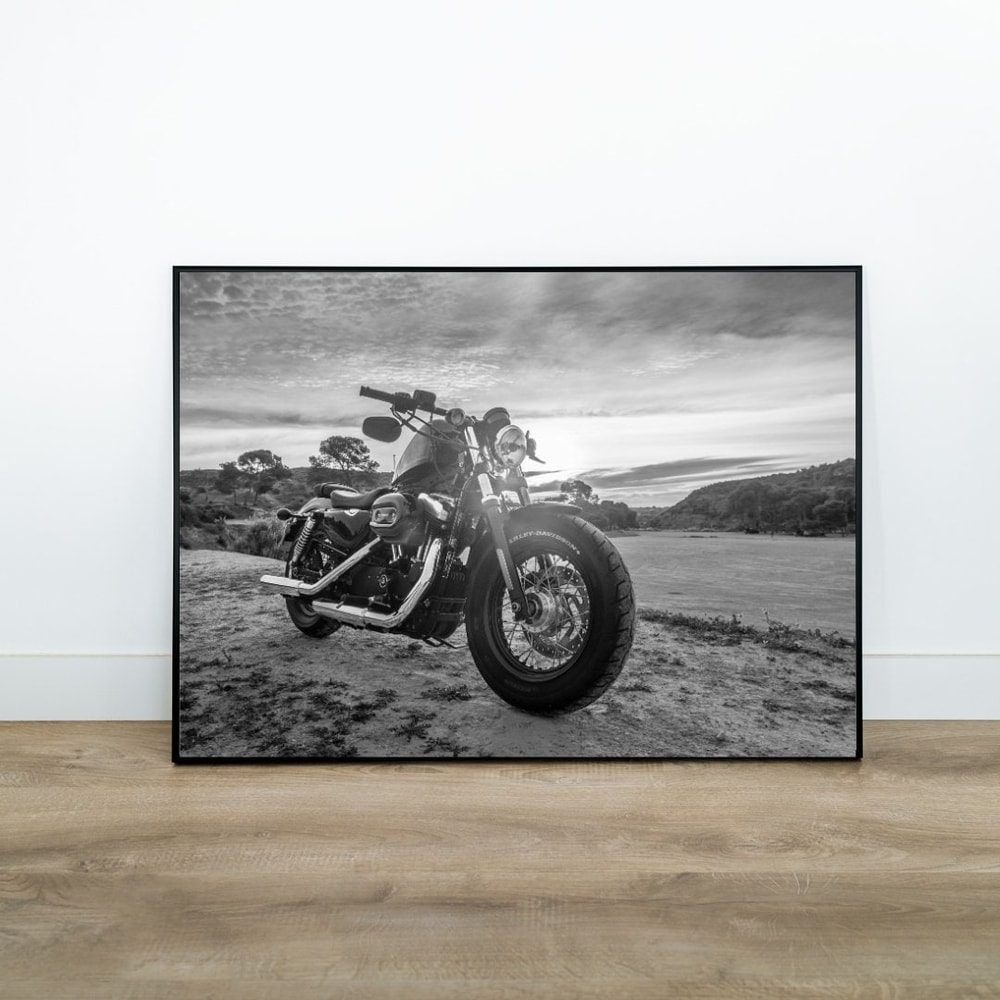 Harley Davidson Poster, Harley Davidson Print, Harley Davidson Wall Art, Vintage Motorbike Poster, Vintage Motorbike Wall Art 1.jpg