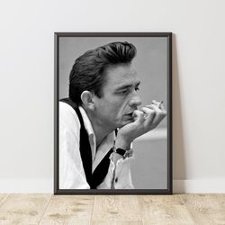 johnny cash poster, johnny cash print, johnny cash wall art, music wall art, music poster, music print, famous singer po