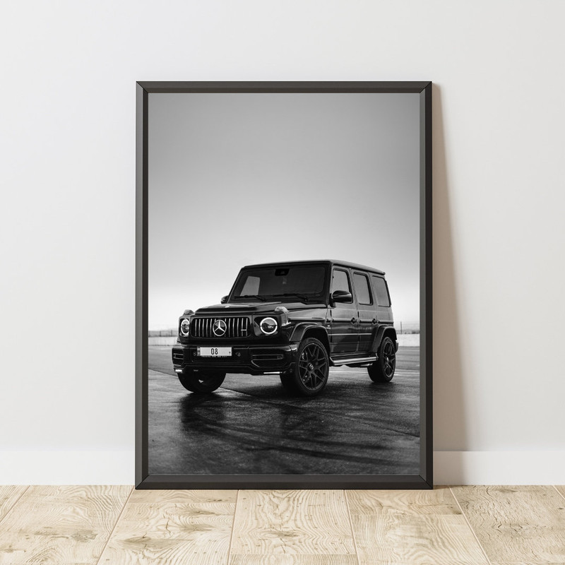 Mercedes G-Wagon Poster, Mercedes G-Wagon Print, Mercedes G-Wagon Wall Art, Iconic Car Poster, Mercedes Wall Art, Vintage Car Poster 1.jpg