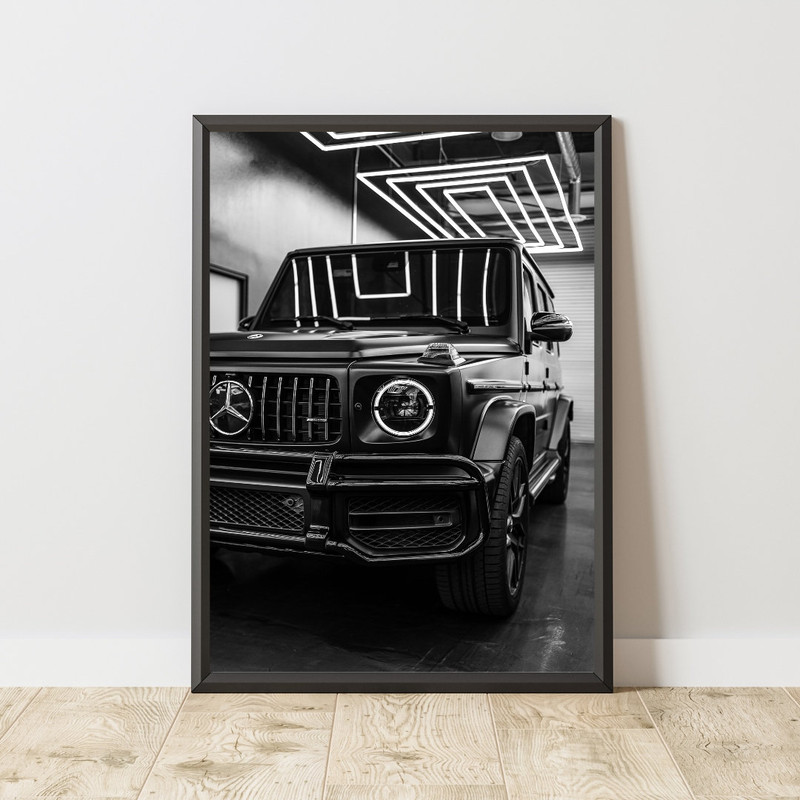 Mercedes G-Wagon Poster, Mercedes G-Wagon Print, Mercedes G-Wagon Wall Art, Iconic Car Poster, Mercedes Wall Art, Vintage Car Poster.jpg