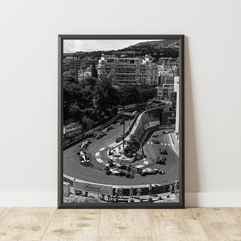 Monaco Formula 1 Grand Prix Poster, Vintage Motorsport Poster, Vintage Formula One Poster, Vintage Sport Poster.jpg