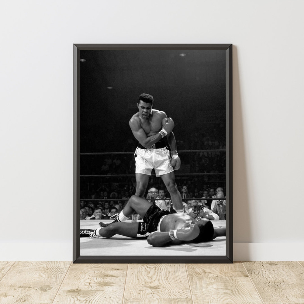 Muhammad Ali Poster, Muhammad Ali Print, Muhammad Ali Wall Art, Black and White Poster, Black and White Print, Vintage Sport Poster.jpg