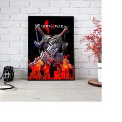 god of war poster - kratos poster - god of war ragnarok poster - god of war art - god of war 3 - god of war 2 poster - p