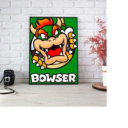 mario bros poster- super mario bros poster - mario bros retro poster - nintendo game poster - geek decoration - mario br