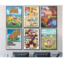animal crossing poster-9 modelsanimal crossing new horizons poster-animal crossing fans gift-tom nook poster-totakee-gyr