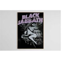 black sabbath poster, black sabbath art, music poster, heavy metal poster, wall decor, home decor, download poster, digi