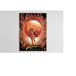 indiana jones, raiders of the lost ark, indiana jones art, download poster, digital print, home decor, wall decor, movie