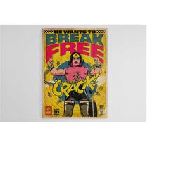 freddie mercury, freddie mercury print, freddie mercury wall decor, home decor, freddie mercury poster, music poster, fa