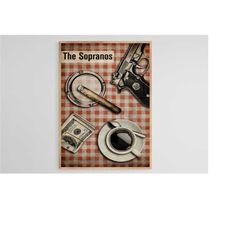 the sopranos, the sopranos print, the sopranos poster, the sopranos decor, digital print, vintage poster, movie print, s