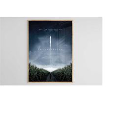 interstellar poster, interstellar print, interstellar art, movie poster, digital print, download poster, wall decor, hom