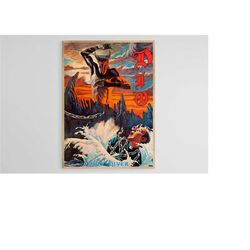 dio poster, dio music poster, dio holy diver, music poster, heavy metal poster, vintage poster, wall decor, home decor,