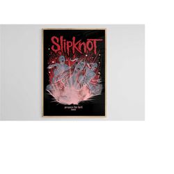slipknot poster, slipknot art, slipknot print, music poster, heavy metal poster, digital poster, download print, home de