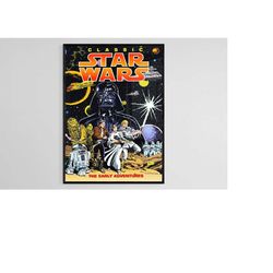 star wars poster, star wars movie art, home decor, star wars wall art, digital print, famous poster, vintage poster, com