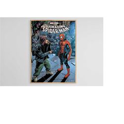 spiderman wall art, spiderman poster print, spiderman fan art, spiderman comics poster, animated digital poster, home de