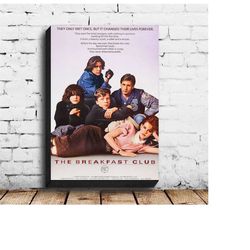 the breakfast club movie poster canvas wall art picture for living room home decor (no frame)