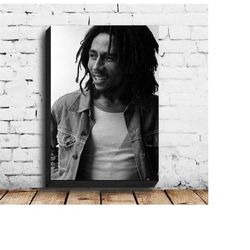 bob marley music poster canvas wall art picture for living room home decor (no frame)