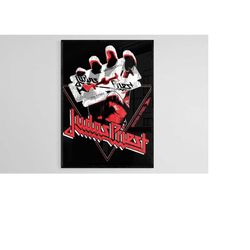 judas priest poster, judas priest print, home decor, wall decor, vintage poster, judas priest art, digital poster, heavy